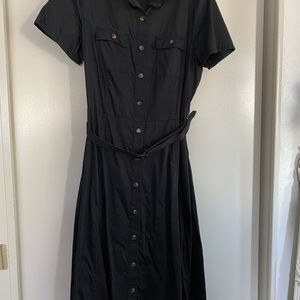 J. Jill navy blue cotton dress